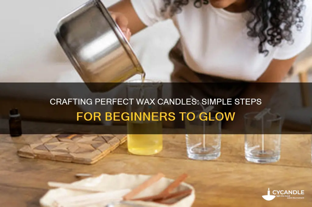 how to make a regular wax candle