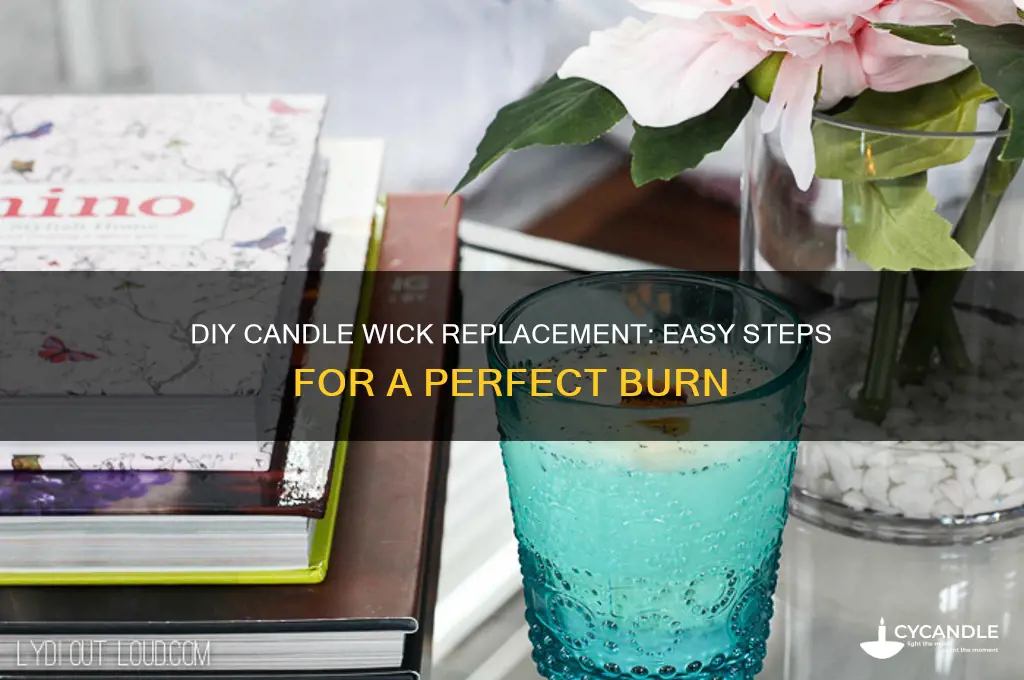 how to make a replacement candle wick