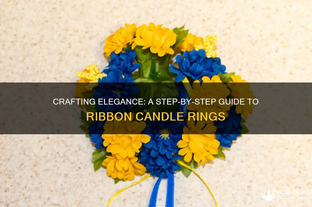 how to make a ribbon candle ring