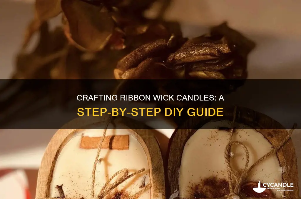 how to make a ribbonwick candle
