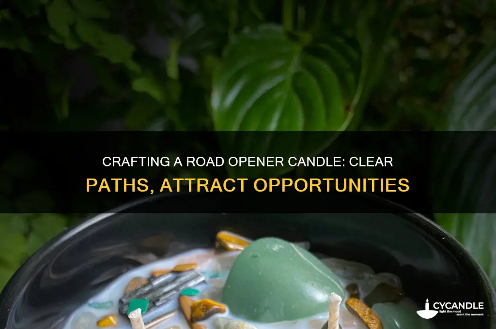how to make a road opener candle