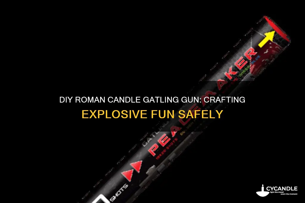 how to make a roman candle gatling gun