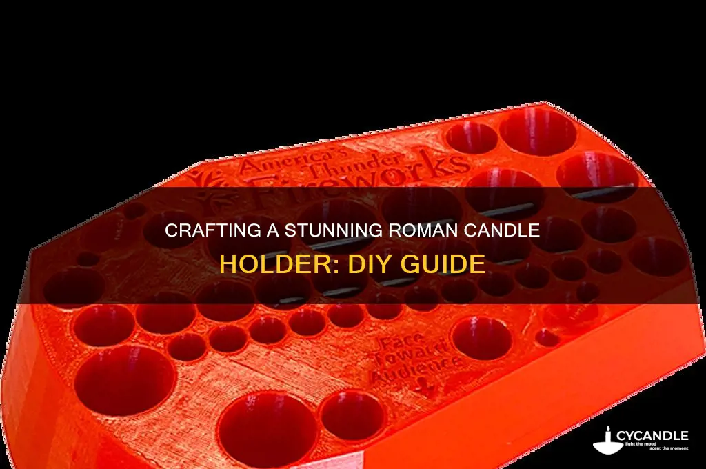 how to make a roman candle holder