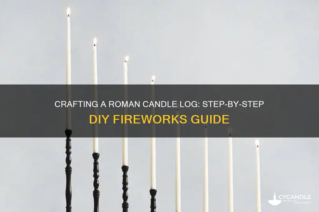 how to make a roman candle log