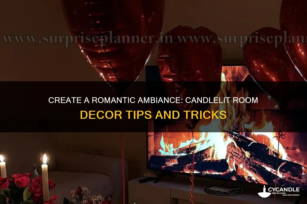 how to make a room romantic with candles