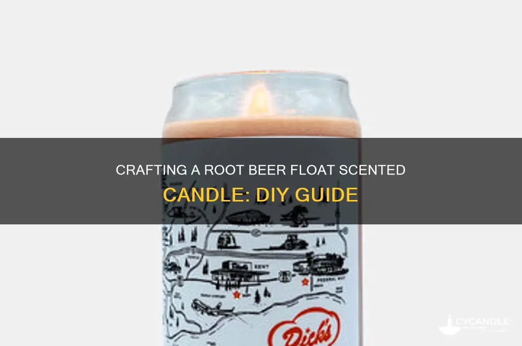 how to make a rootbeer float candle
