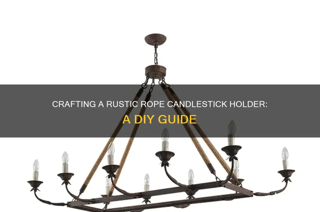 how to make a rope candle stick