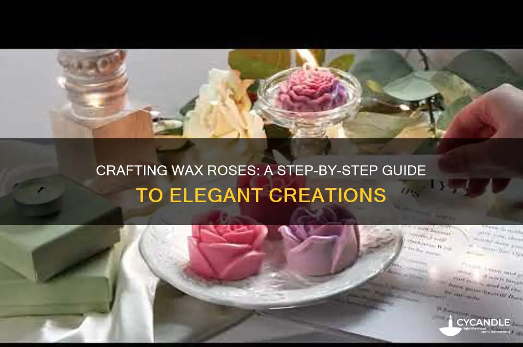 how to make a rose out of wax