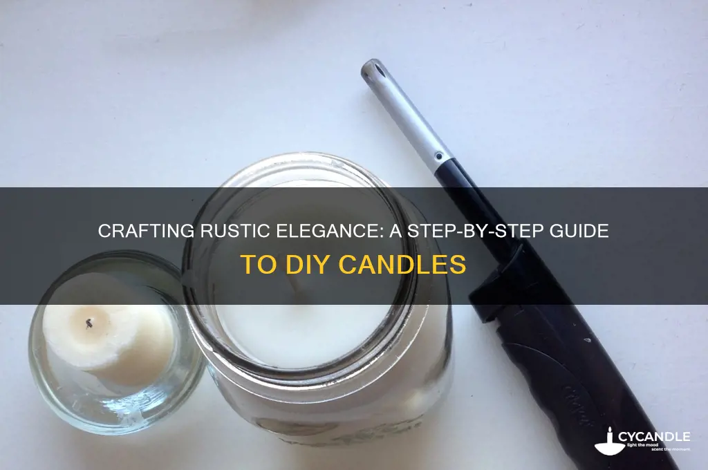 how to make a rustic looking candle