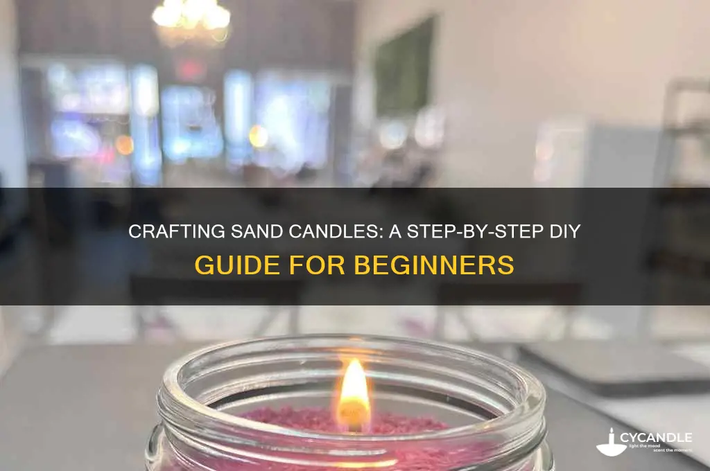 how to make a sand candle