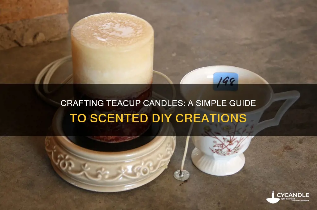how to make a scented candle in a teacup