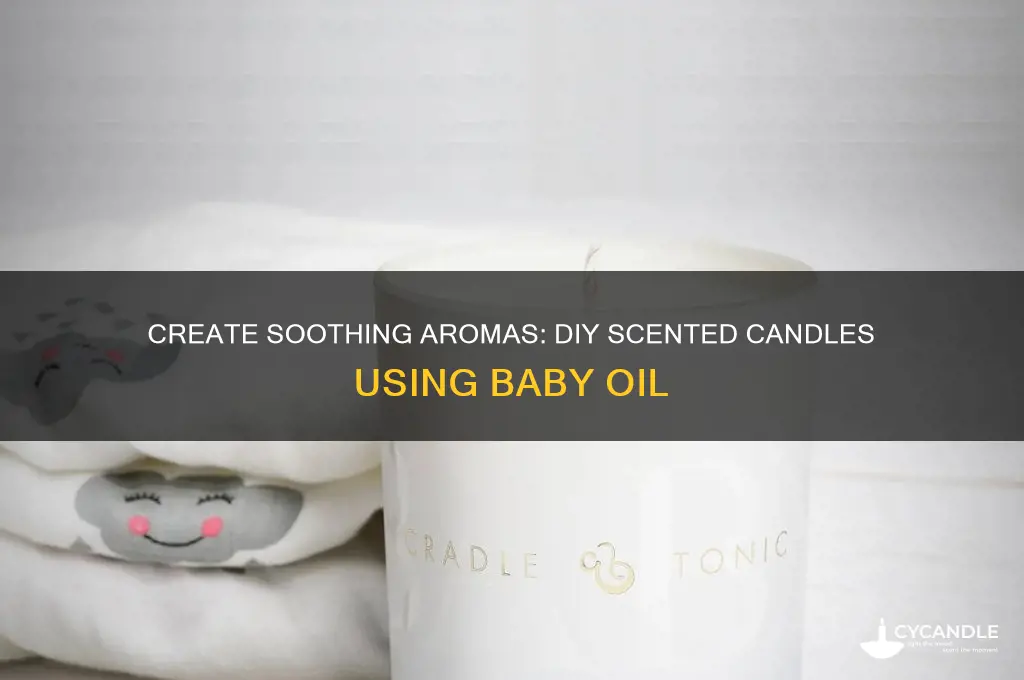 how to make a scented candle with baby oil