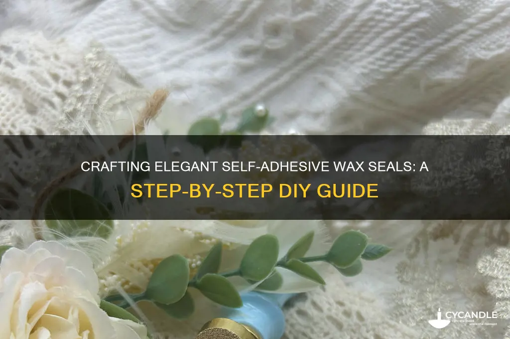 how to make a self adhesive wax seal