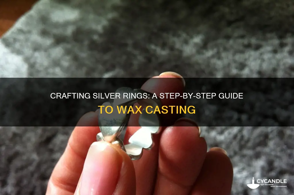 how to make a silver ring wax cast
