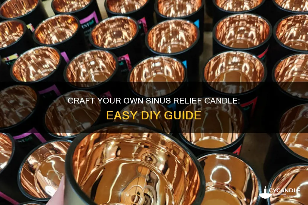 how to make a sinus relief candle
