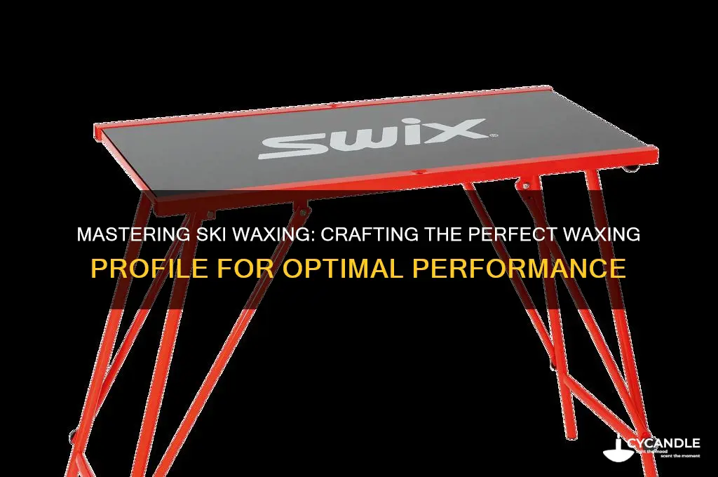 how to make a ski waxing profile