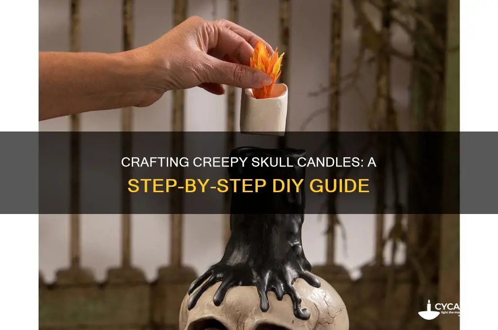 how to make a skull candle