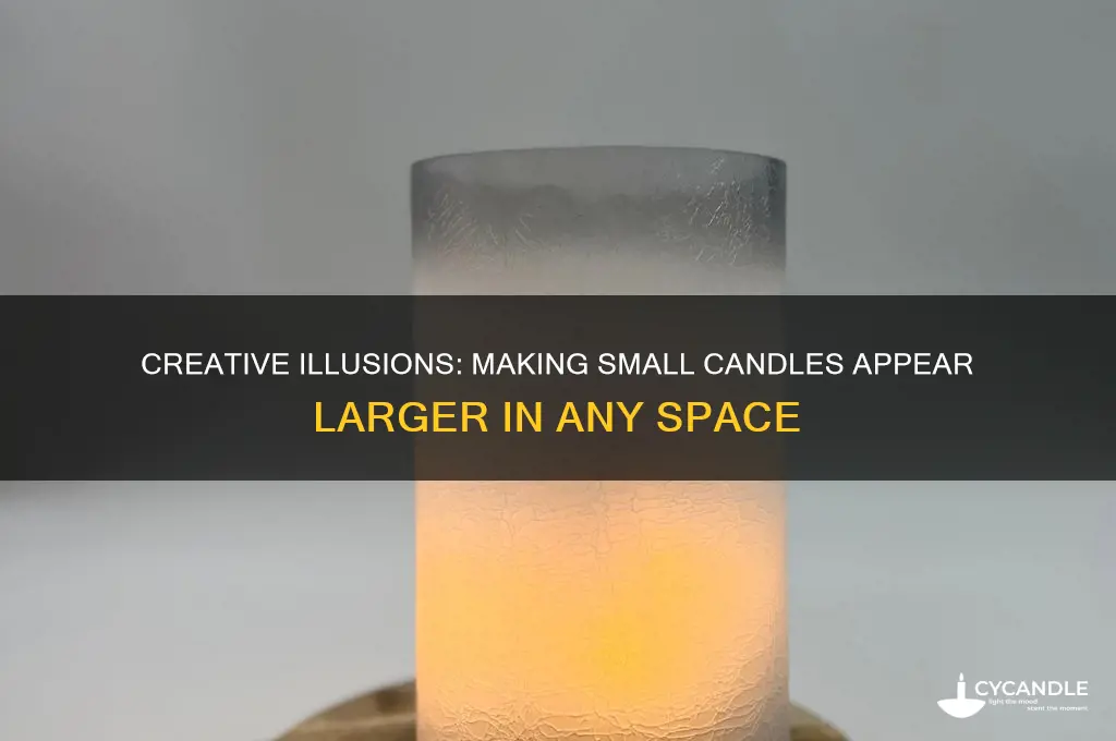 how to make a small candle look big