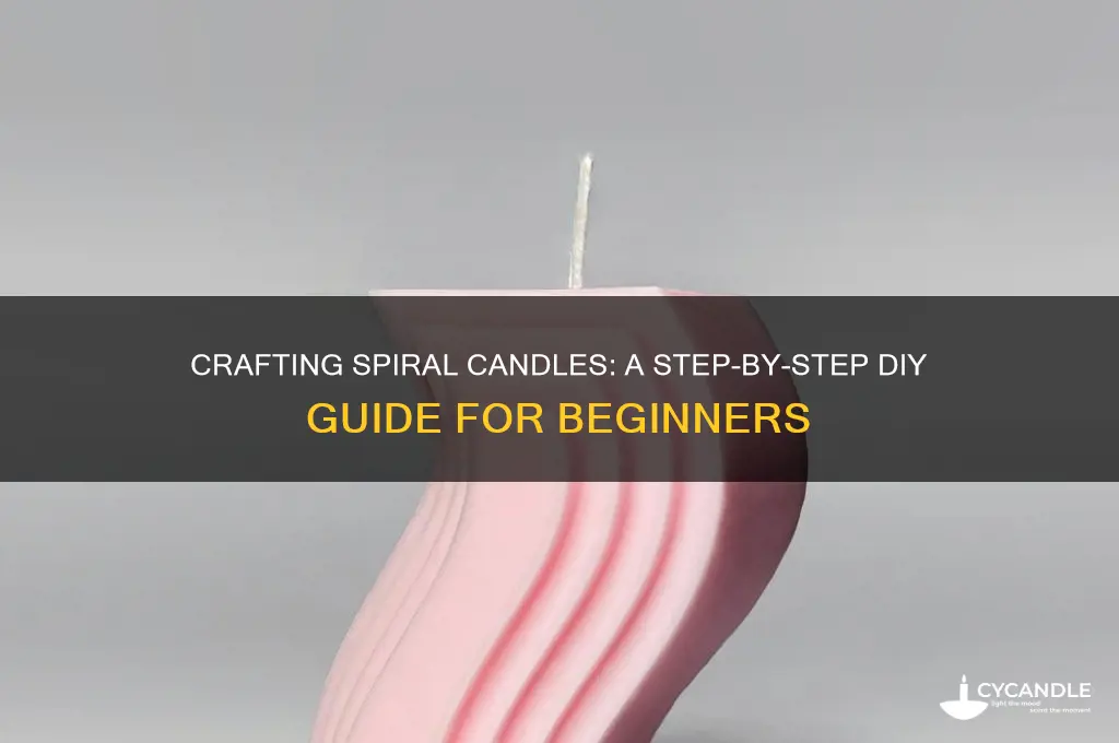 how to make a spiral candle