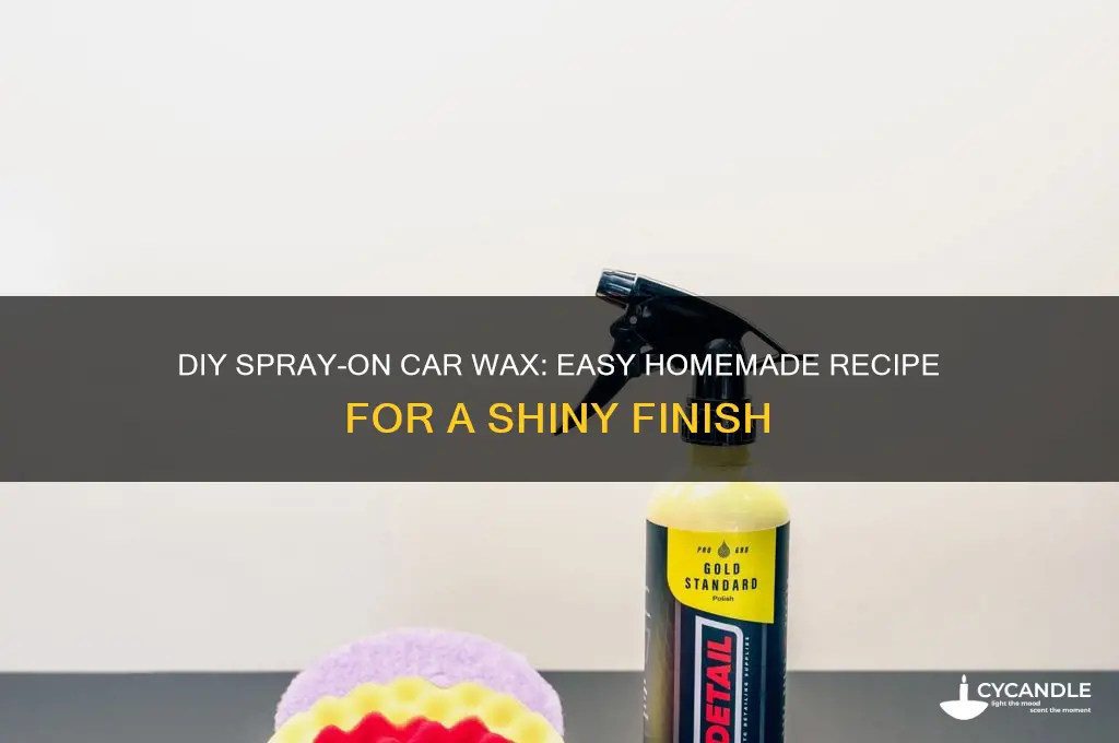how to make a spray on car wax from home