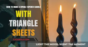 Crafting Spiral Tapered Candles Using Triangle Sheets: A DIY Guide