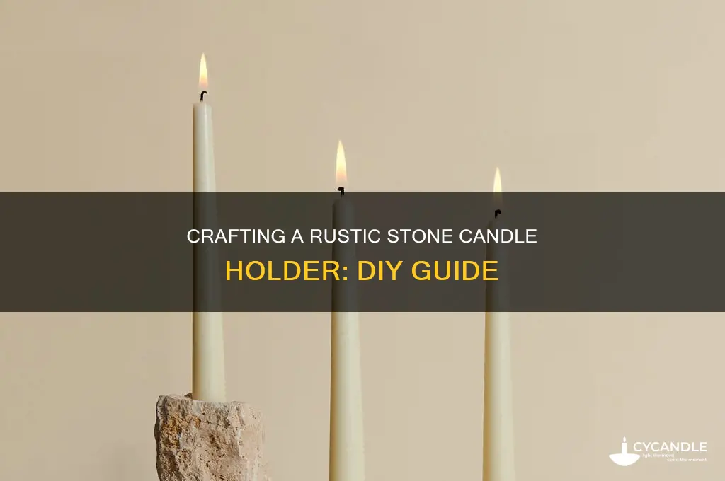 how to make a stone candle holder