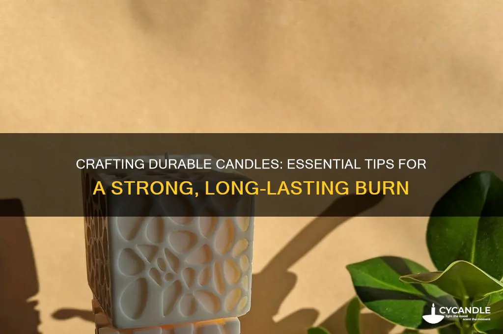 how to make a strong candle