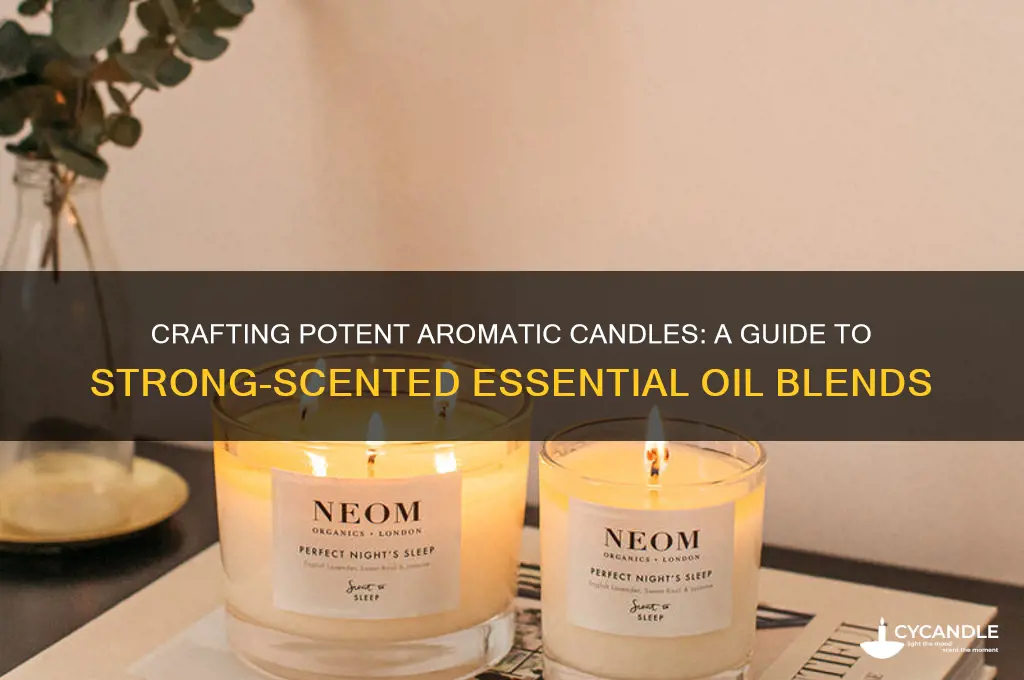 how to make a strong smelling essential oil candle
