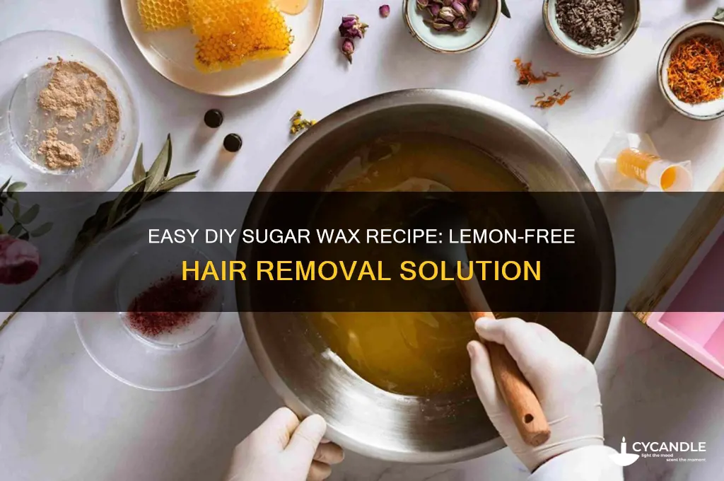 how to make a sugar wax without lemon