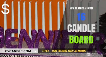 Crafting a Stunning Sweet 16 Candle Board: DIY Guide