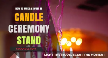 Crafting a Memorable Sweet 16 Candle Ceremony Stand: DIY Guide