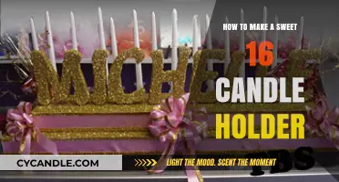 Crafting a Sparkling Sweet 16 Candle Holder: DIY Guide