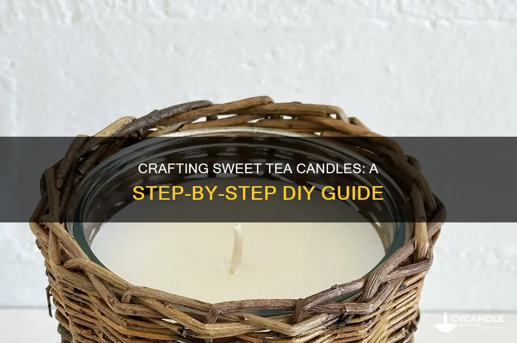how to make a sweet tea candle