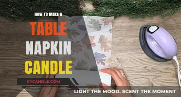 Crafting a Table Napkin Candle: Simple DIY Guide for Beginners