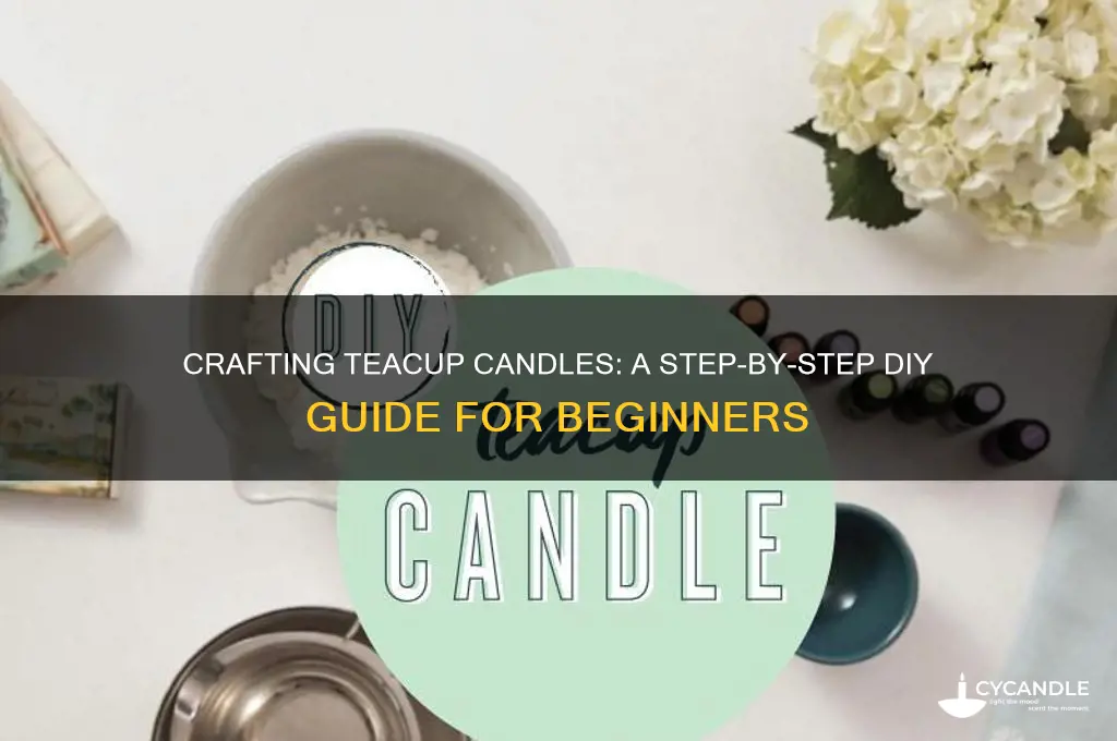 how to make a teacup candle