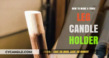 Crafting a Unique Three-Legged Candle Holder: DIY Guide
