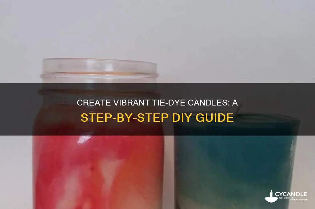 how to make a tie dye candle