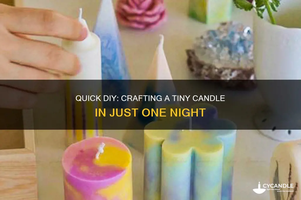 how to make a tiny candle in one night