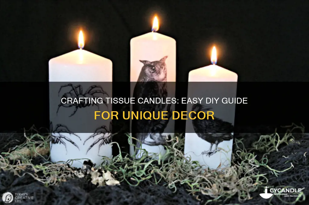 how to make a tissue candle