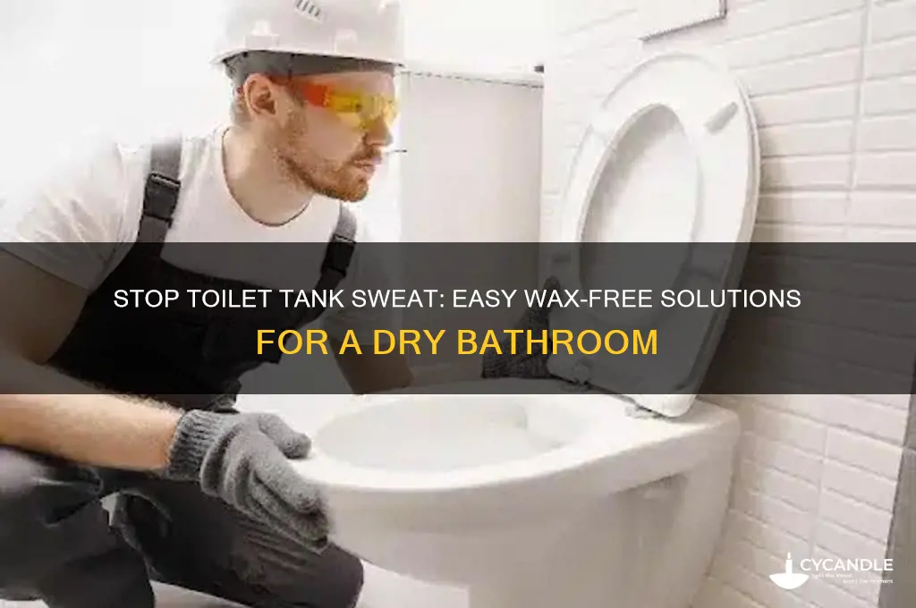 how to make a toilet tank stop sweating wax
