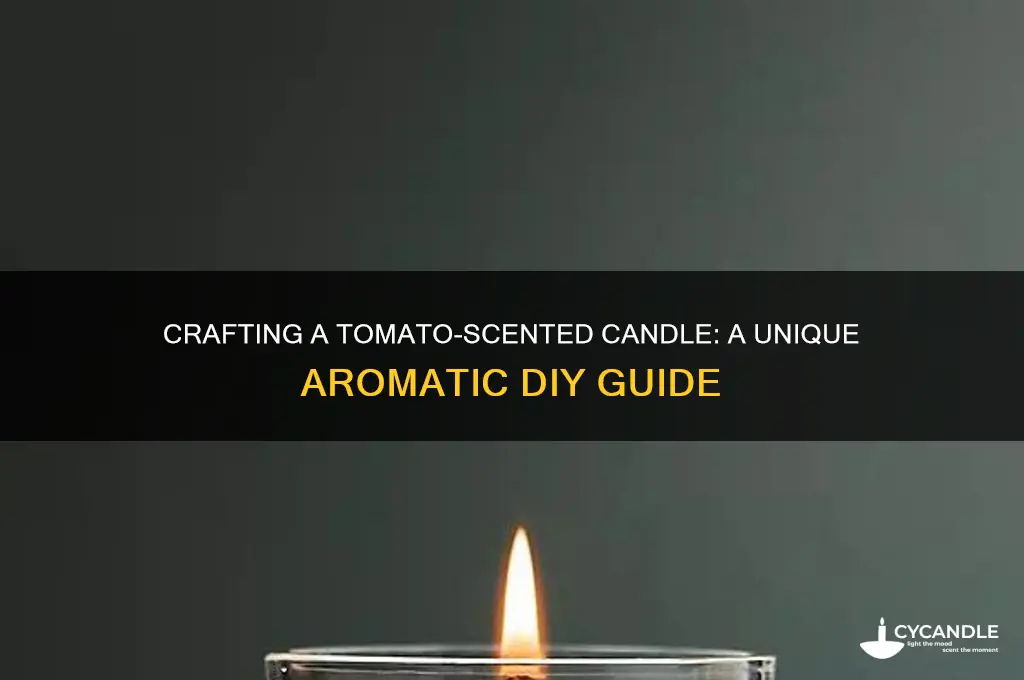 how to make a tomato scented candle