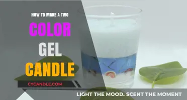 Crafting Stunning Two-Color Gel Candles: A Step-by-Step DIY Guide