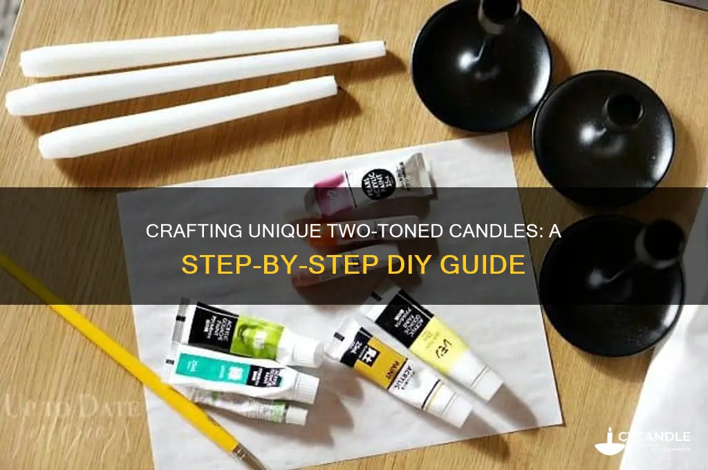 how to make a two toned candle