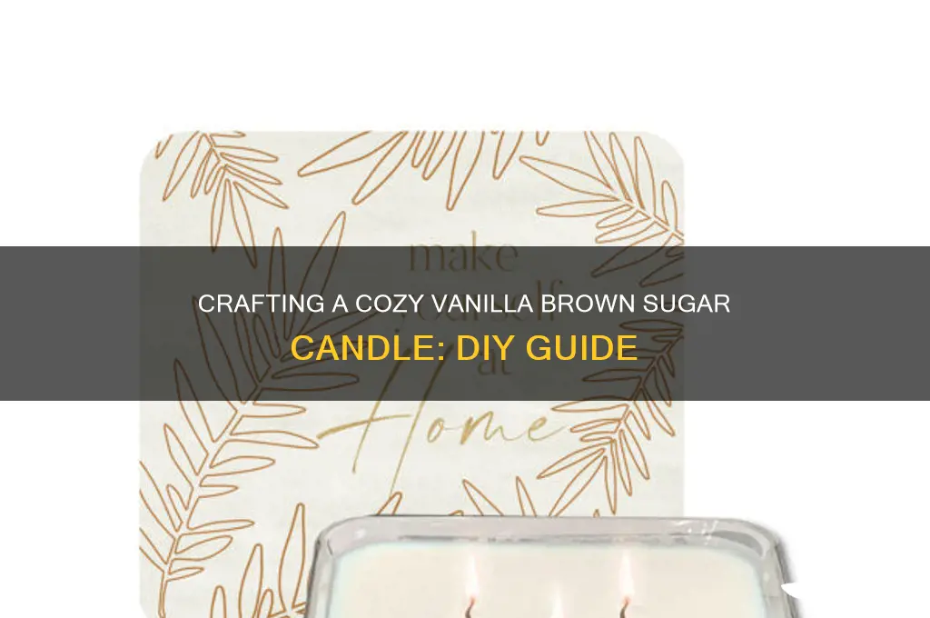 how to make a vanilla brown sugar candle