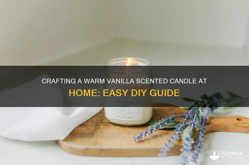 how to make a vanilla scented candle