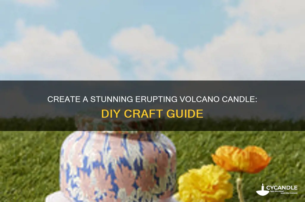 how to make a volcano candle