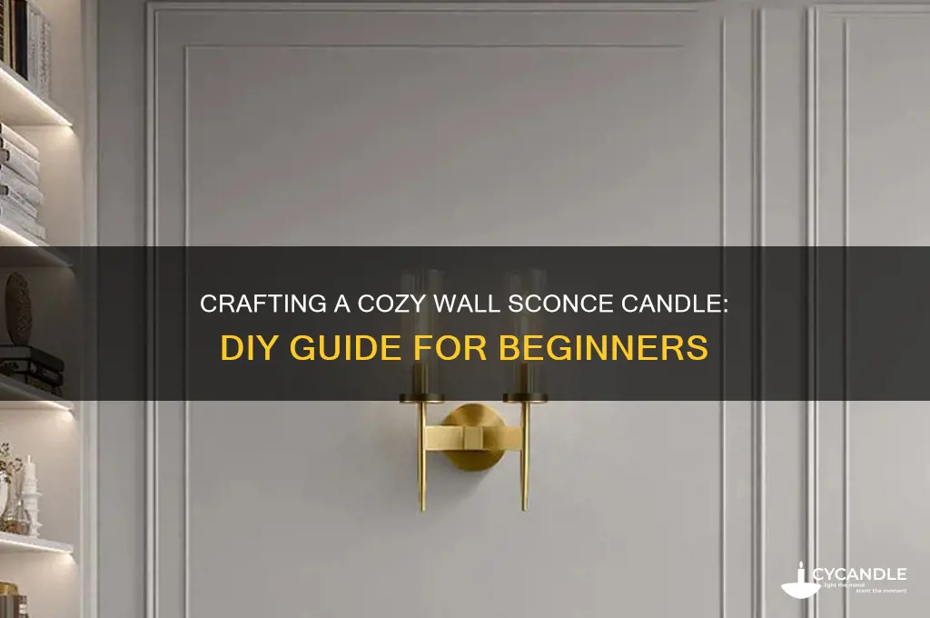 how to make a wall sconce candle