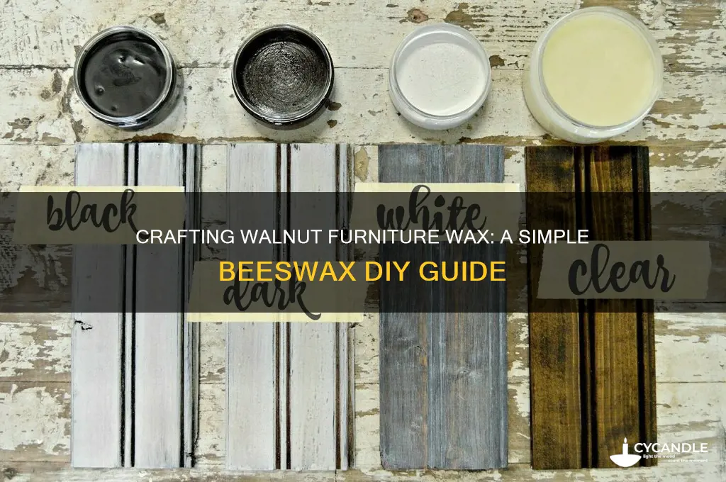 how to make a walnut furniture wax from beeswax
