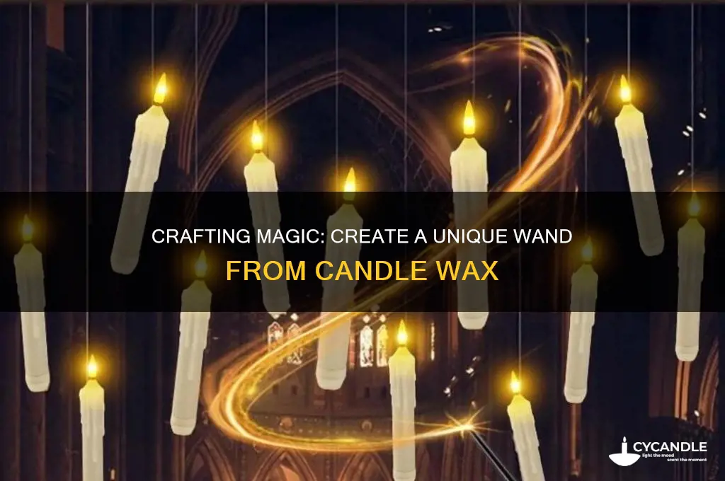 how to make a wand out of candle wax