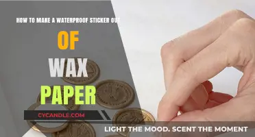 DIY Waterproof Stickers: Easy Wax Paper Crafting Guide